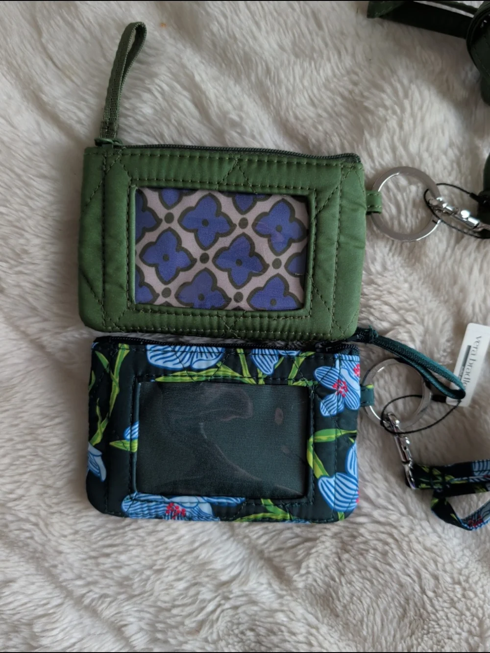 Vera Bradley Zip ID Lanyard Bundle NWT